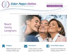 Tablet Screenshot of elderpagesonline.com